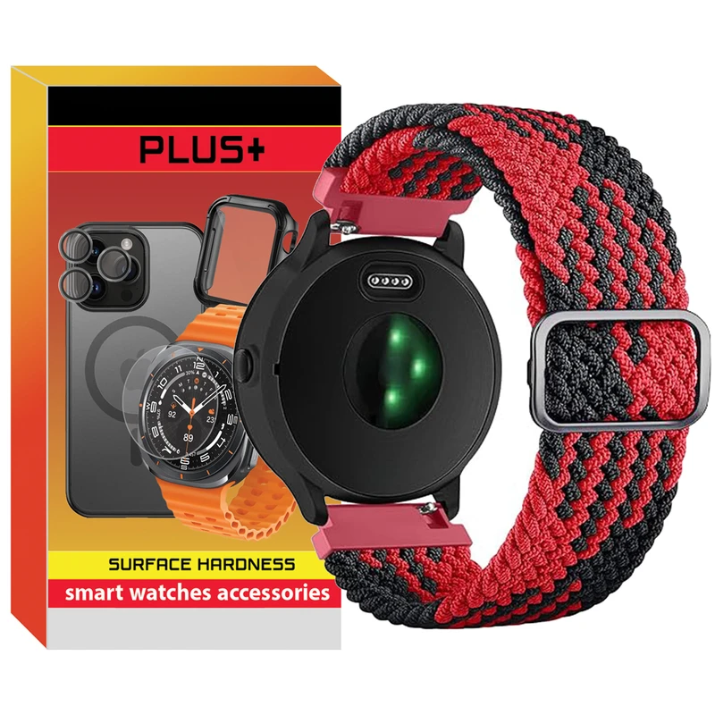 بند پلاس مدل Braided BKR PL مناسب برای ساعت هوشمند سامسونگ Galaxy watch 3 41mm / Galaxy watch 42mm / Gear Sport / S2 Classic