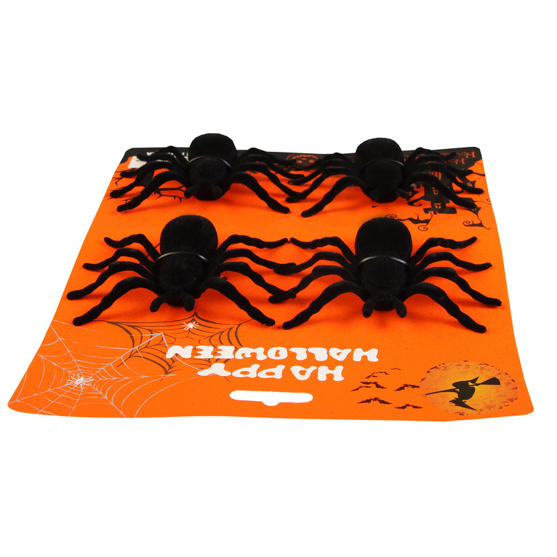 ابزار شوخی مدل عنکبوت مخملی بسته 4 عددی