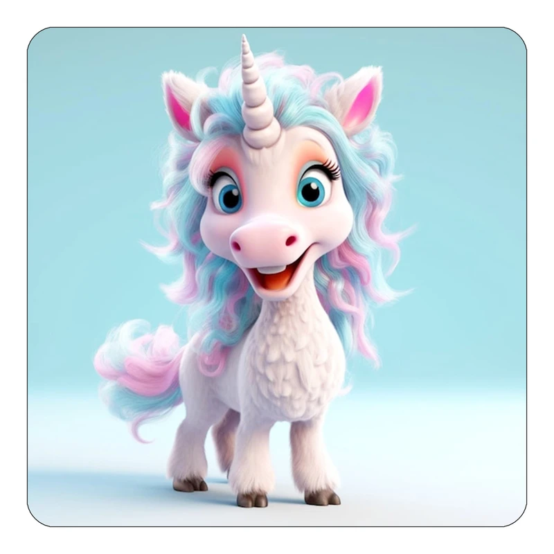 مگنت کاکتی طرح اسب تک شاخ و یونیکورن مدل mp29647