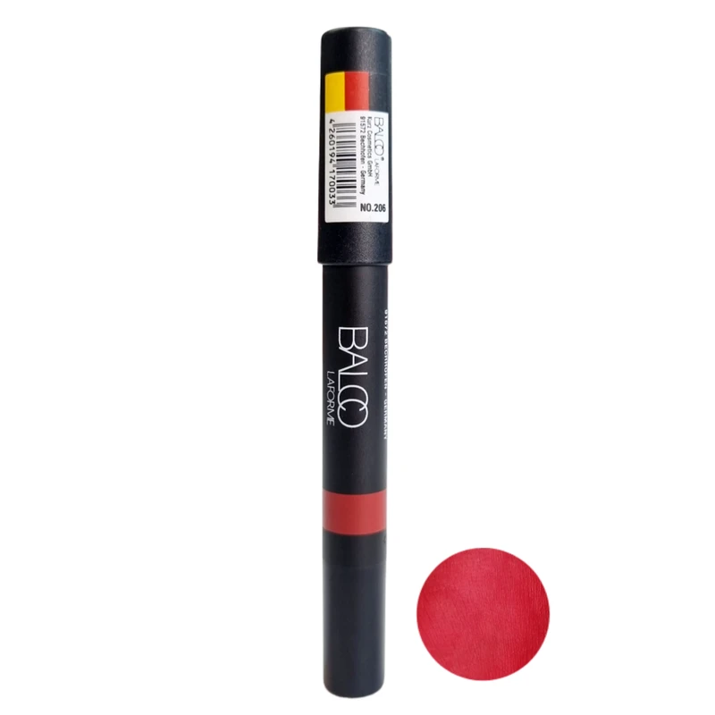 رژ لب مدادی مات و مخملی بالکو مدل LAFORME شماره 206