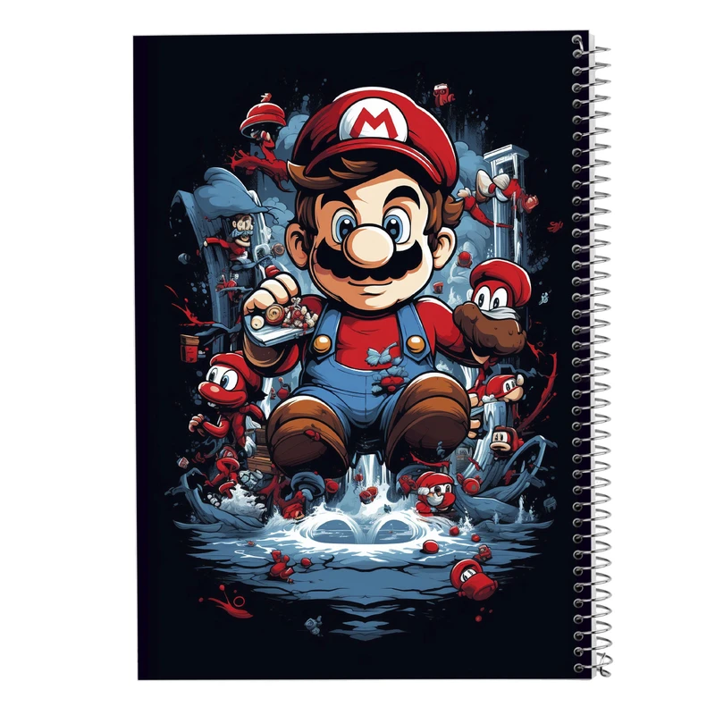 دفتر مشق 50 برگ مدوپد مدل سوپرماریو super mario کد DF2838