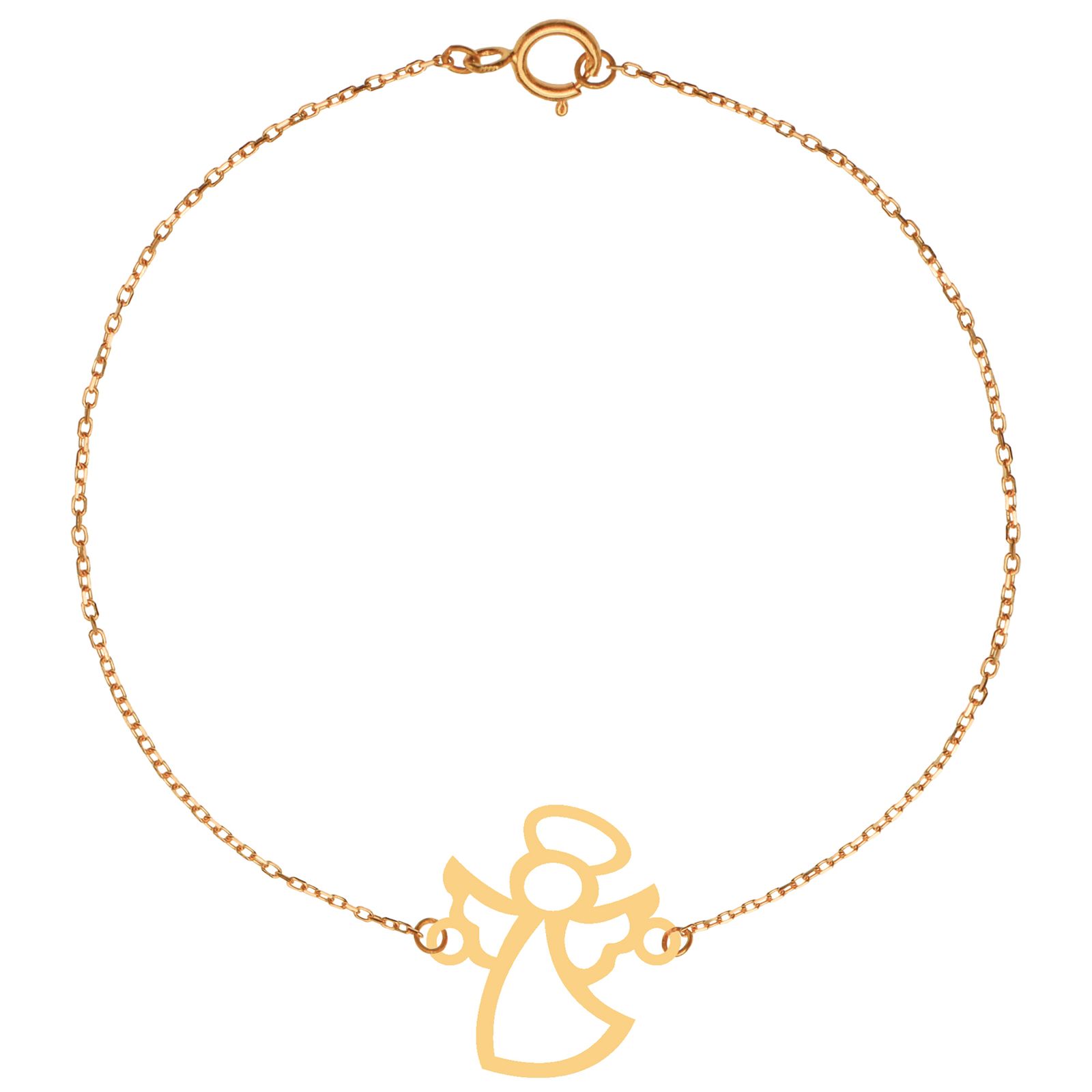 پابند طلا 18 عیار زنانه کرابو طرح فرشته مدل Kr2047 -  - 1