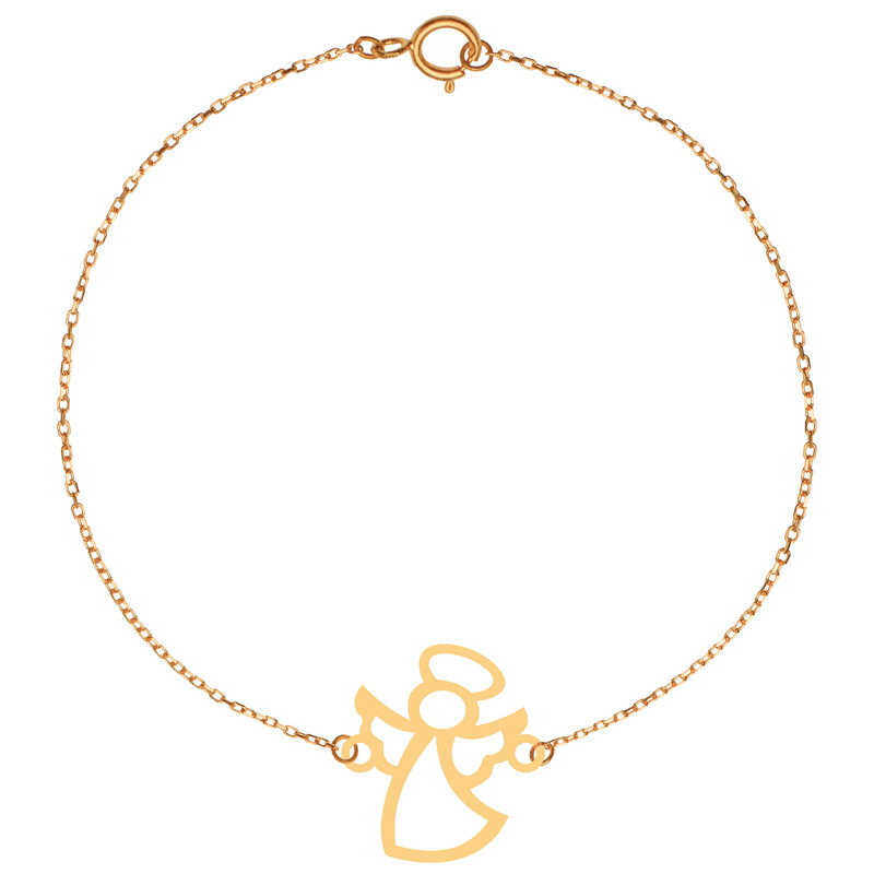 پابند طلا 18 عیار زنانه کرابو طرح فرشته مدل Kr2047 پابند طلا 18 عیار زنانه کرابو طرح فرشته مدل Kr2047