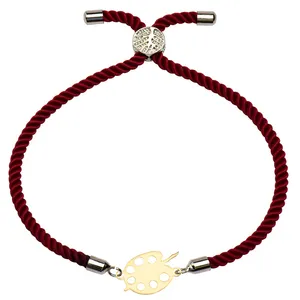 دستبند طلا 18 عیار زنانه الن نار مدل پالت نقاشي کد ELN1722