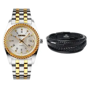 ساعت مچی عقربه‌ای کوارتز مردانه اسکمی مدل 9098M به همراه دستبند