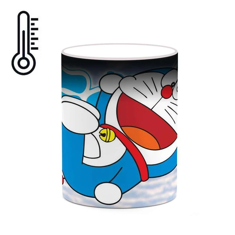 ماگ حرارتی کاکتی مدل کارتون Doraemon کد mgh22529