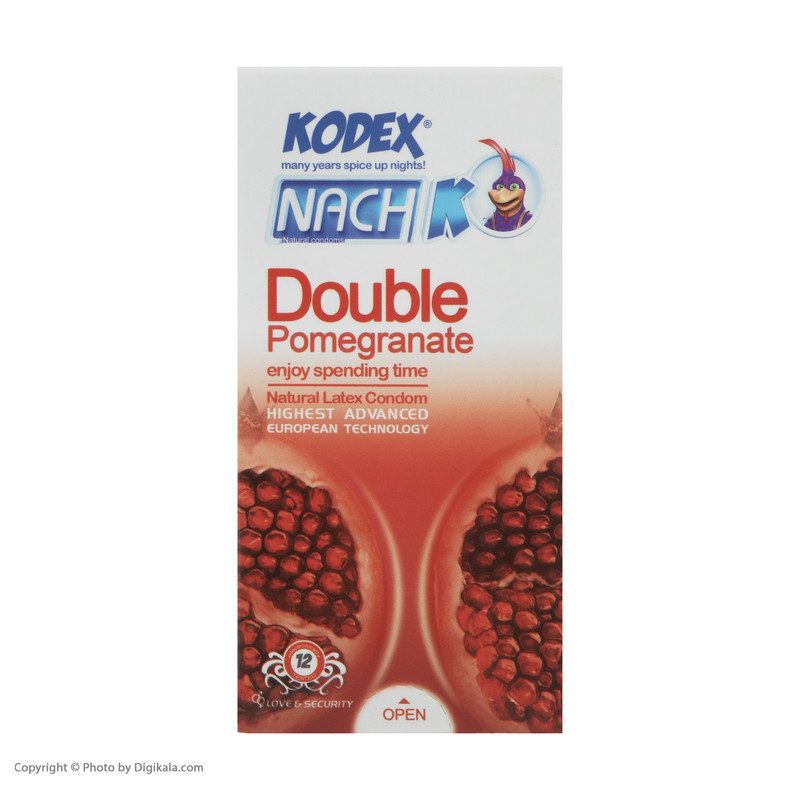 کاندوم کدکس مدل Double Pomegranate بسته 12 عددی کاندوم کدکس مدل Double Pomegranate بسته 12 عددی