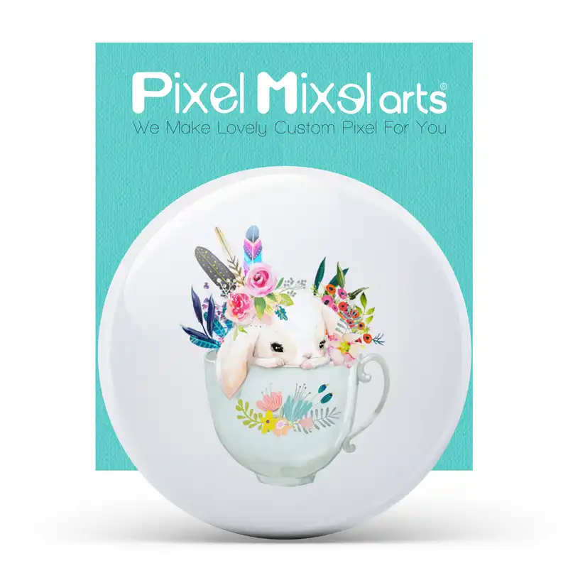 آینه جیبی پیکسل میکسل طرح کارتونی مدل 50MB-ANOT021