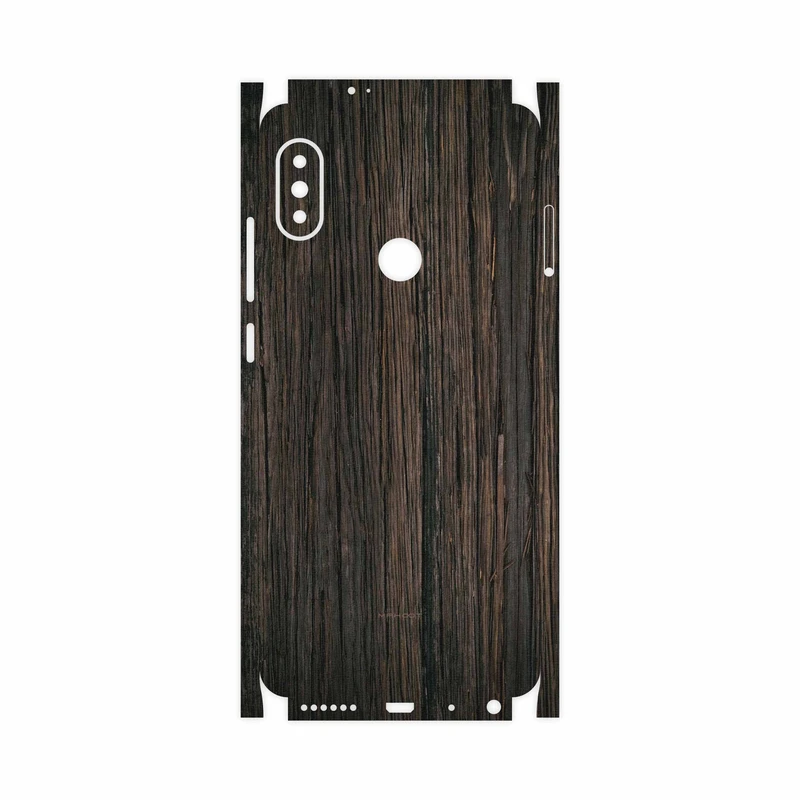 برچسب پوششی ماهوت مدل Burned Wood-FullSkin مناسب برای گوشی موبایل شیائومی Redmi Note 5 Pro