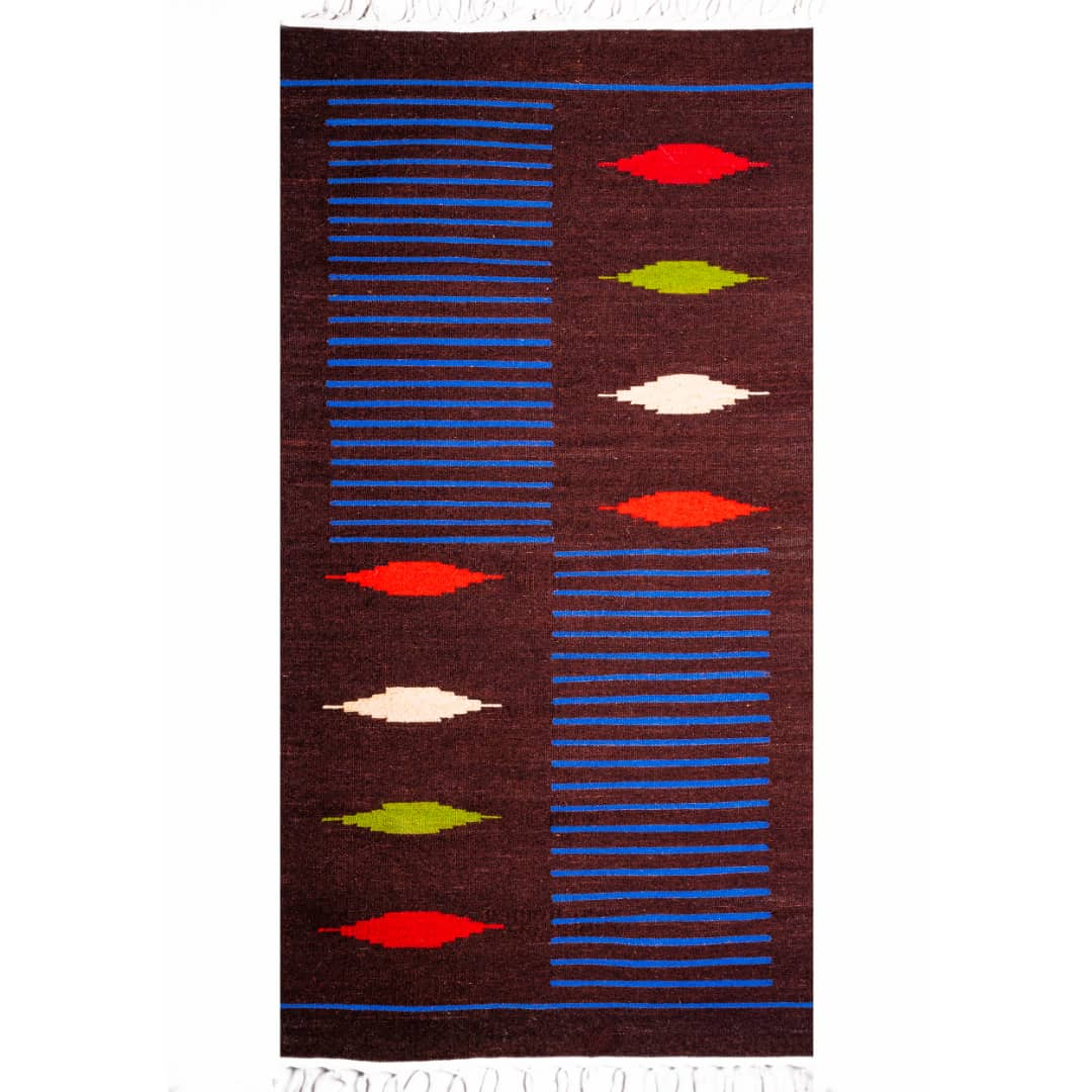 گلیم دستباف یک و نیم متری کد 15