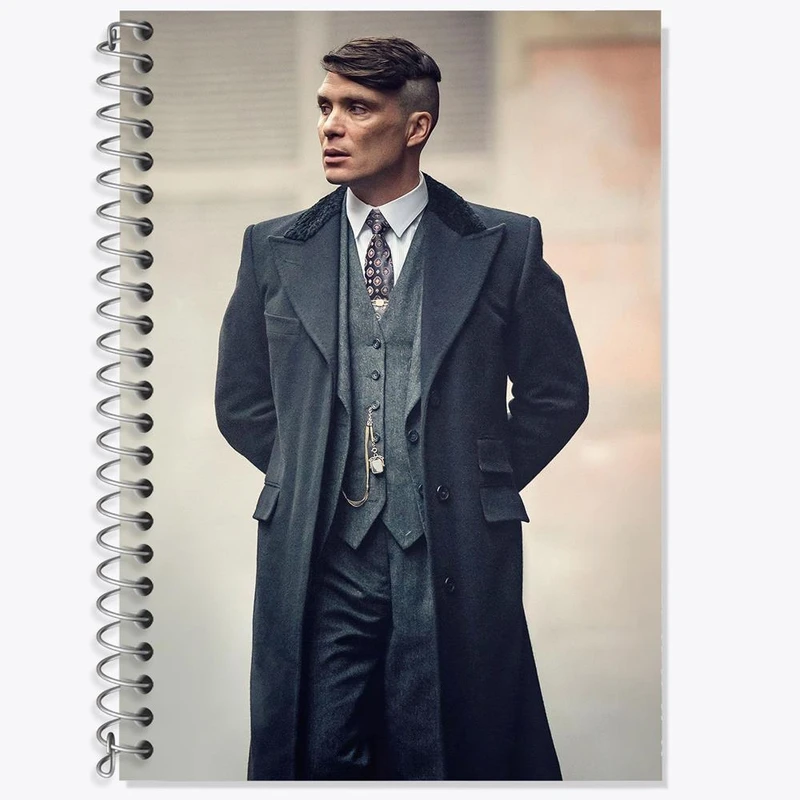 دفتر زبان 50 برگ خندالو مدل سه خط طرح سریال پیکی بلایندرز Peaky Blinders کد 3205