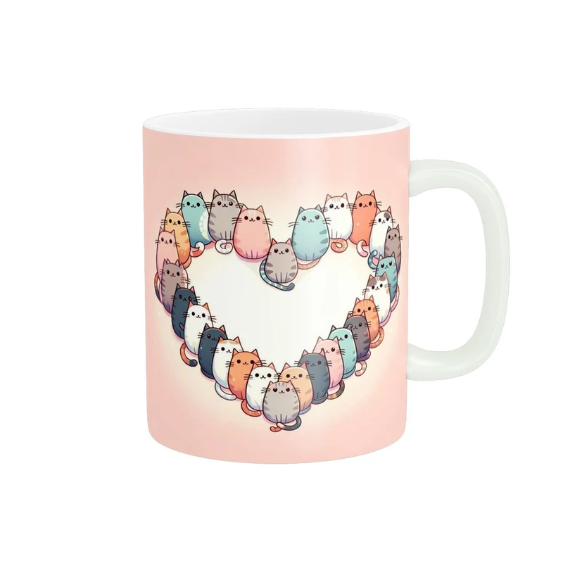 ماگ پاد آفرین مدل پیشی های قلبی کد 310