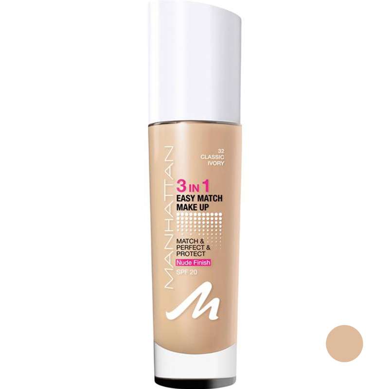 کرم پودر منهتن مدل  Easy match  شماره 32 حجم 30 میلی لیتر