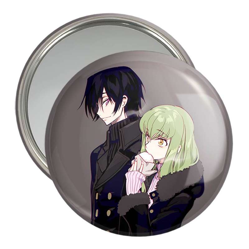 آینه جیبی خندالو مدل لولوش و سی سی انیمه کد گیاس Code Geass کد 13058 آینه جیبی خندالو مدل لولوش و سی سی انیمه کد گیاس Code Geass کد 13058