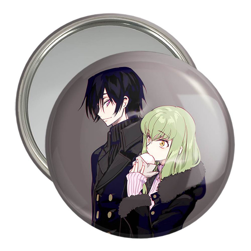 آینه جیبی خندالو مدل لولوش و سی سی انیمه کد گیاس Code Geass کد 13058 آینه جیبی خندالو مدل لولوش و سی سی انیمه کد گیاس Code Geass کد 13058