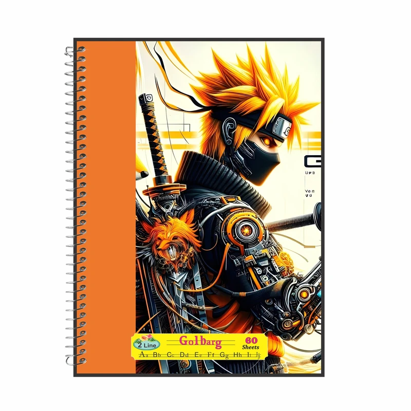 دفتر زبان 60 برگ گلبرگ مدل دراگون کد 2354