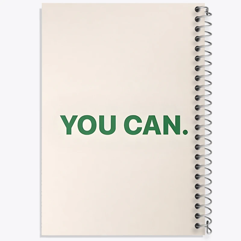 دفتر شطرنجی 50 برگ خندالو مدل You Can کد F1352