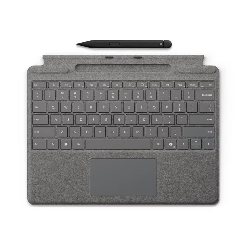 تبلت 13 اینچی مایکروسافت مدل Surface Pro 8-Core i7 ظرفیت 1 ترابایت و رم 16 گیگابایت به همراه کیبورد Surface Pro Copilot و قلم Slim Pen 2