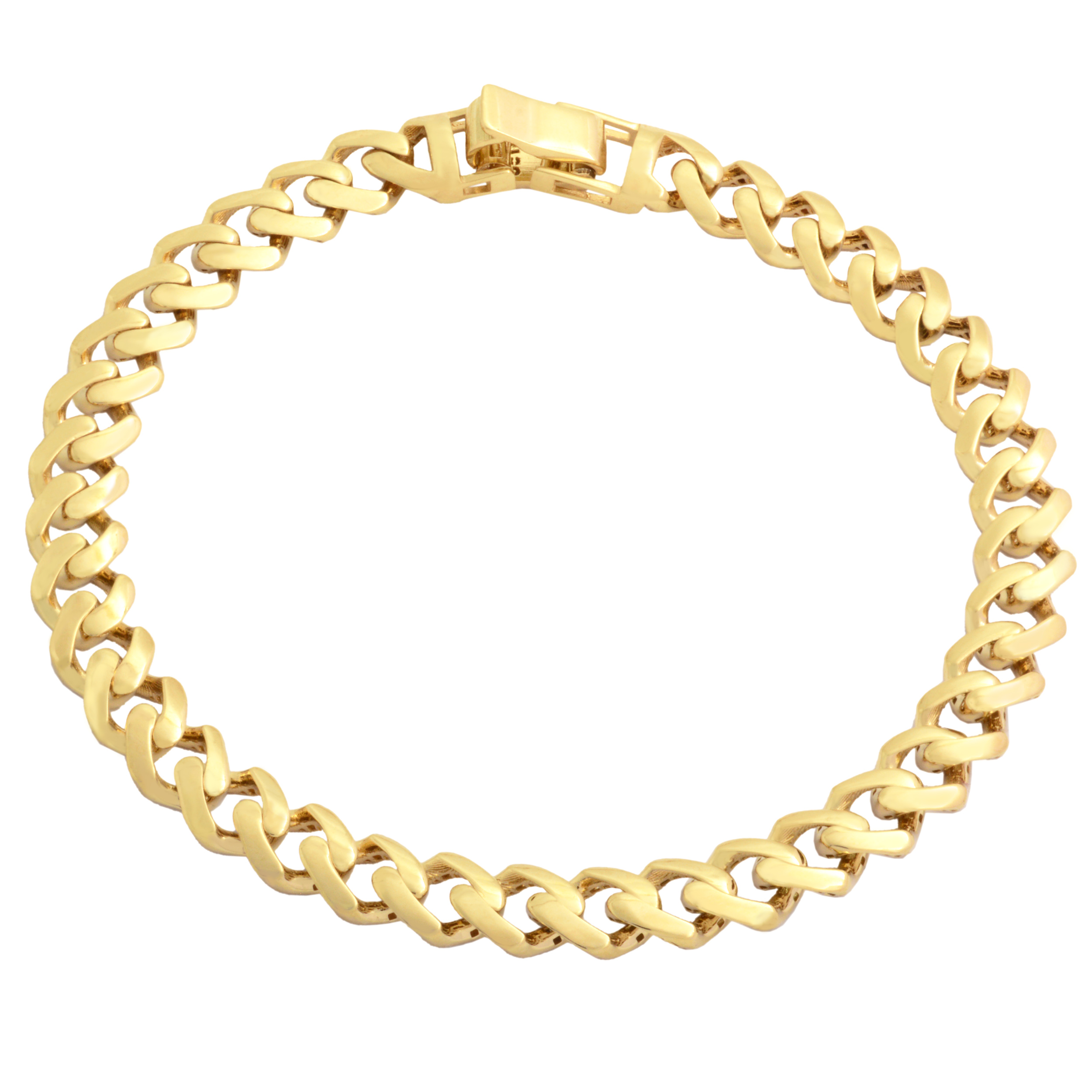 دستبند طلا 18 عیار مردانه طلای مستجابی کد M14