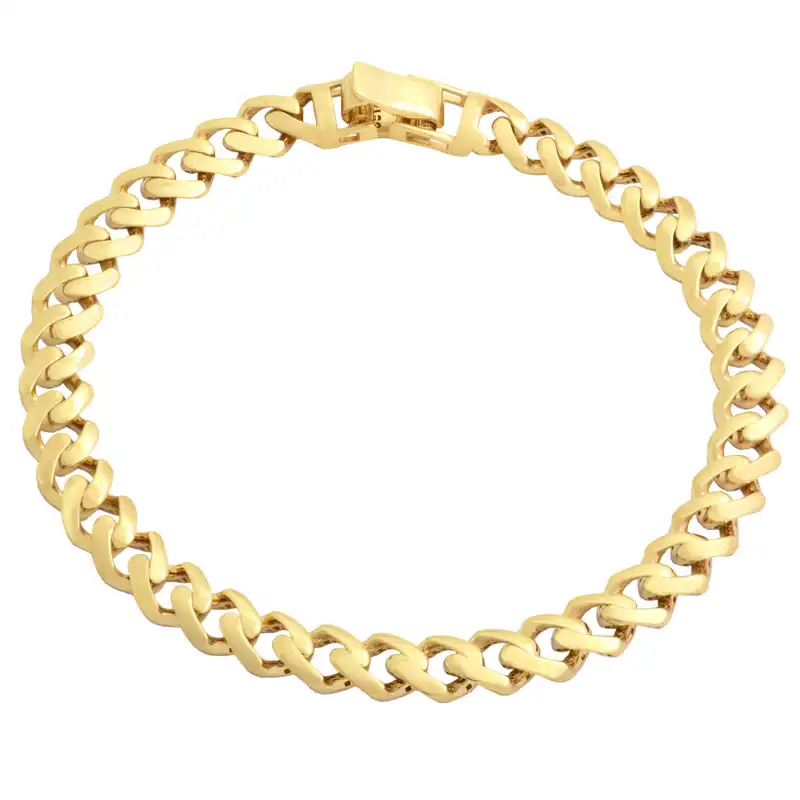 دستبند طلا 18 عیار مردانه طلای مستجابی کد M14