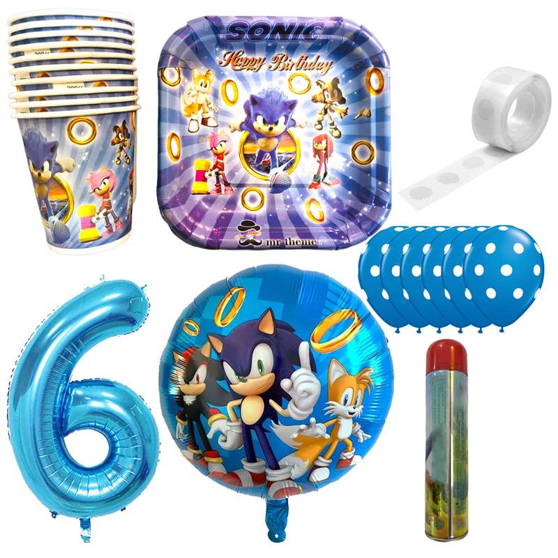 مجموعه 30 عددی تم تولد مسترتم طرح سونیک کد 6