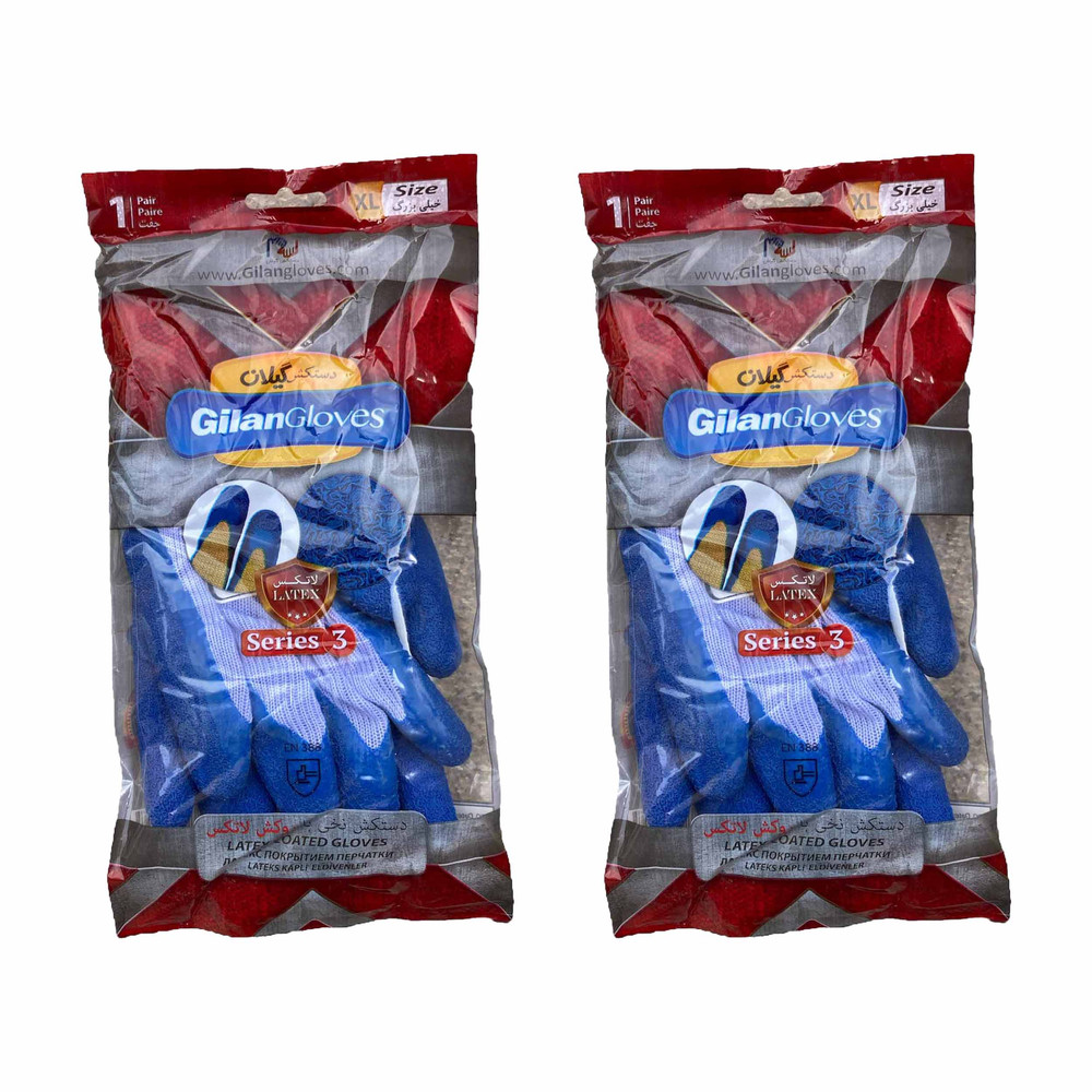 دستکش ایمنی دستکش گیلان مدل ضد برش ضخیم کد S3-L مجموعه 2 عددی