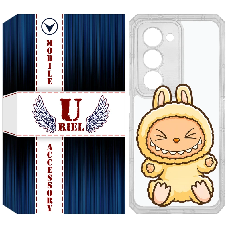 کاور یوریل مدل Clear کد 135 طرح لبوبو مناسب برای گوشی موبایل شیائومی Redmi 15 4G