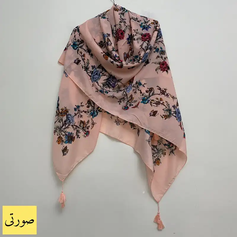 روسری زنانه مدل نخی وال منگوله دار ترک کد 01