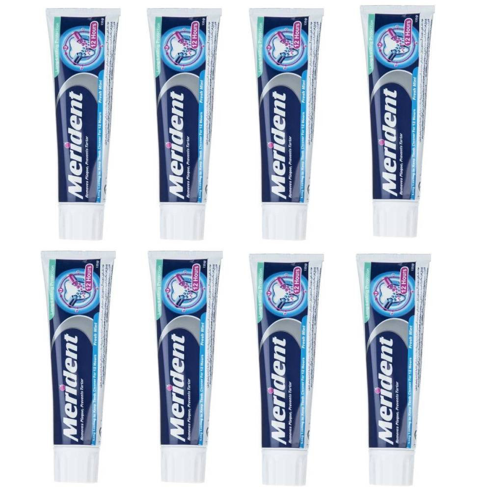 خمیر دندان مریدنت مدل Long lasting protection حجم 130 میلی لیتر بسته 8 عددی خمیر دندان مریدنت مدل Long lasting protection حجم 130 میلی لیتر بسته 8 عددی