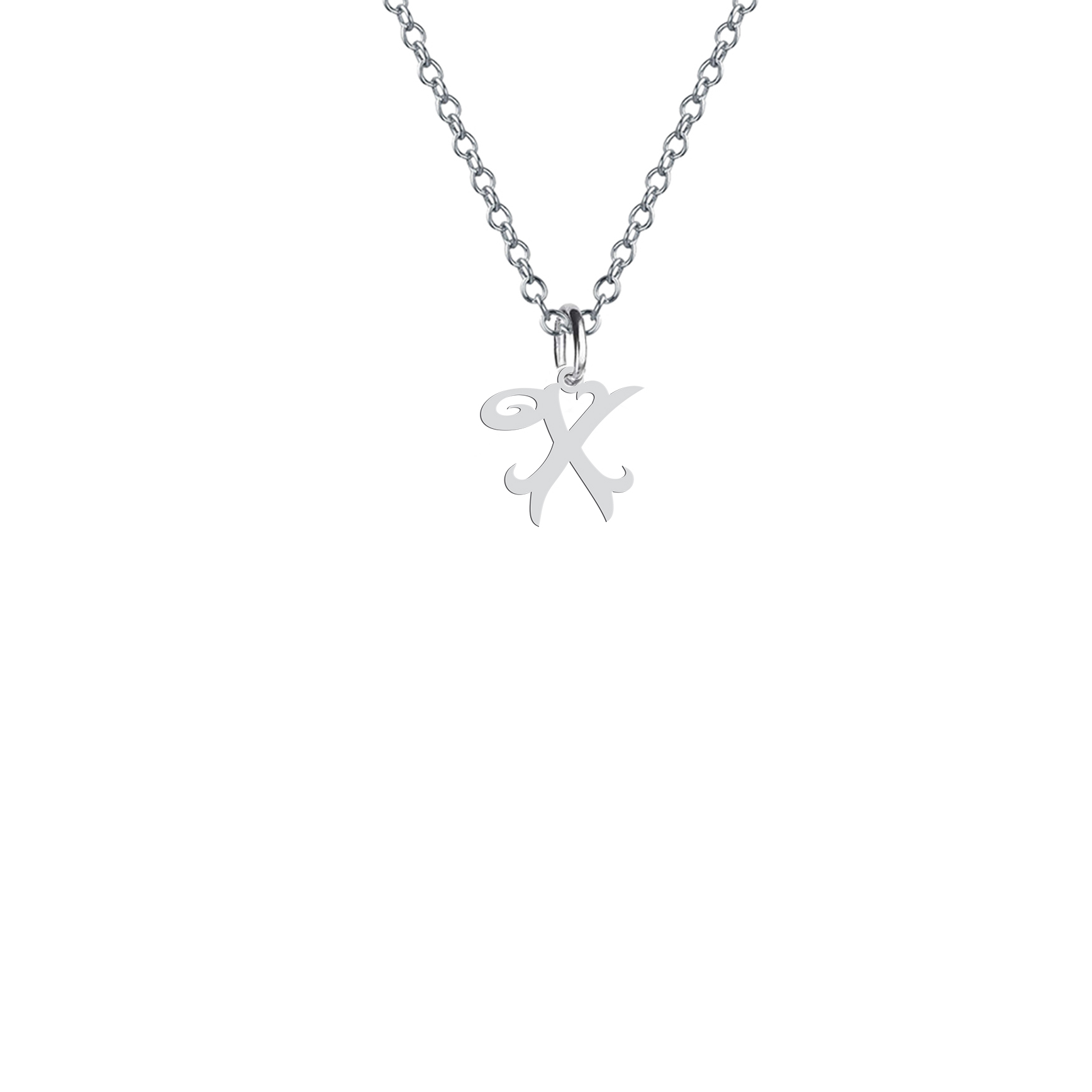 گردنبند هایکا طرح حرف X مدل s.ha2-806