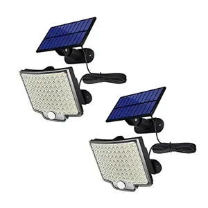 پرژکتور 100 وات مدل سولار حیاطی LIGH 526 مجموعه 2 عددی