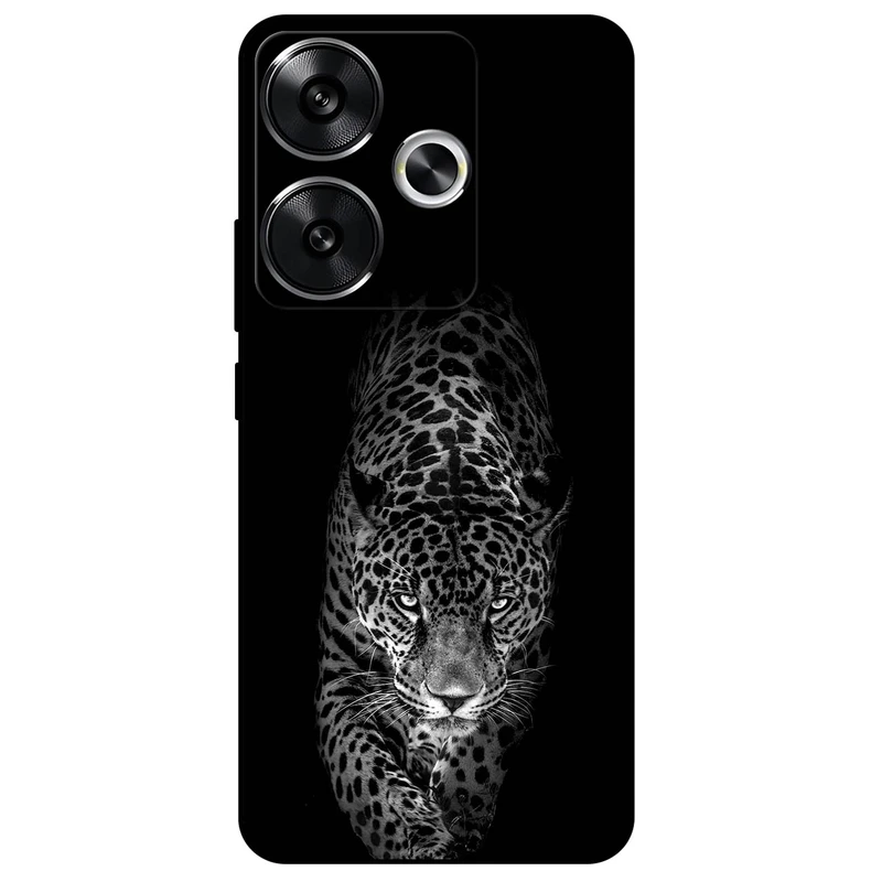 کاور مگافون طرح پلنگ مدل 1879 مناسب برای گوشی موبایل شیائومی Poco F6  