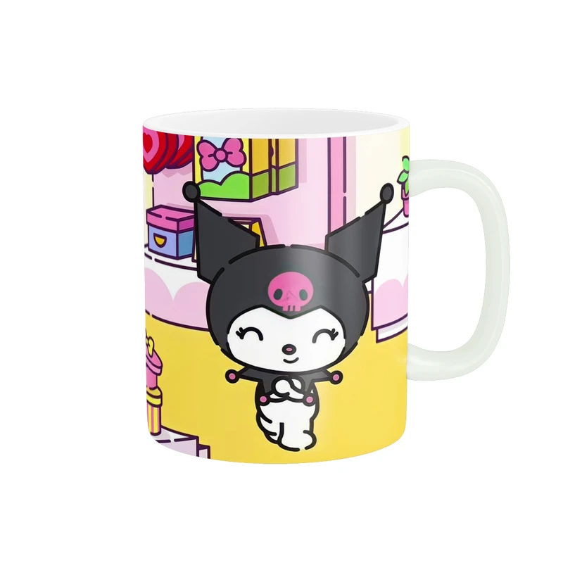 ماگ پادآفرین مدل کارتون کرومی و مای ملودی Kuromi کد PM3115