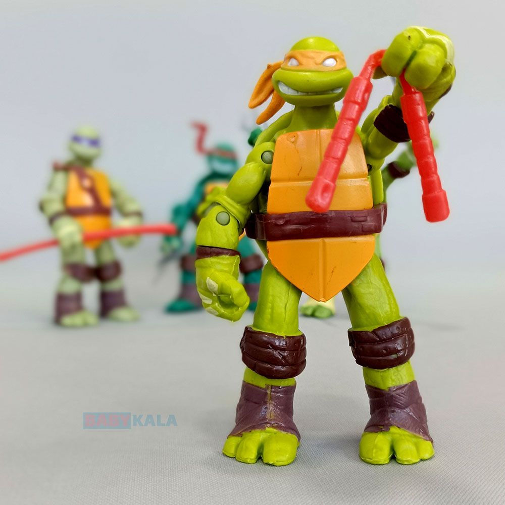 اکشن فیگور مدل لاکپشت های نینجا بسته 4 عددی - - 6