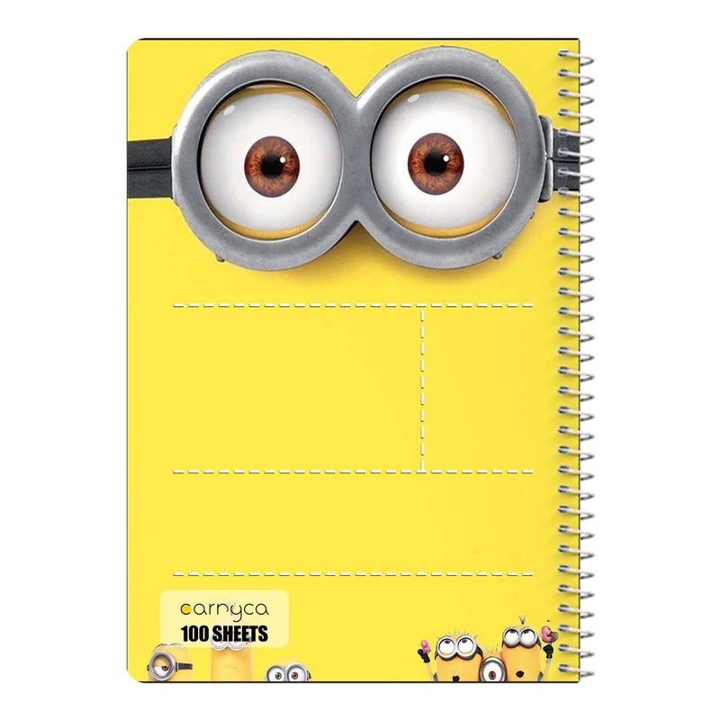 دفتر مشق 100 برگ سیمی کارنیکا طرح مینیون ها Minions کد 13765