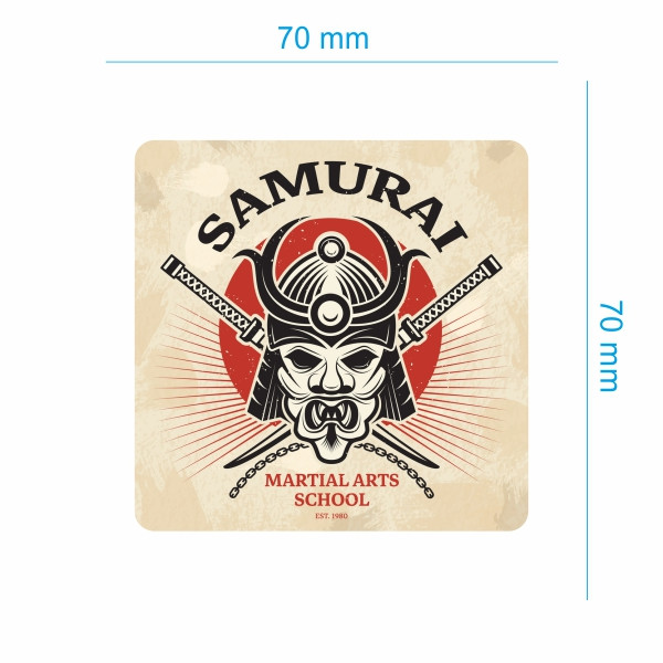 برچسب بدنه موتورسیکلت طرح سامورایی کد 163