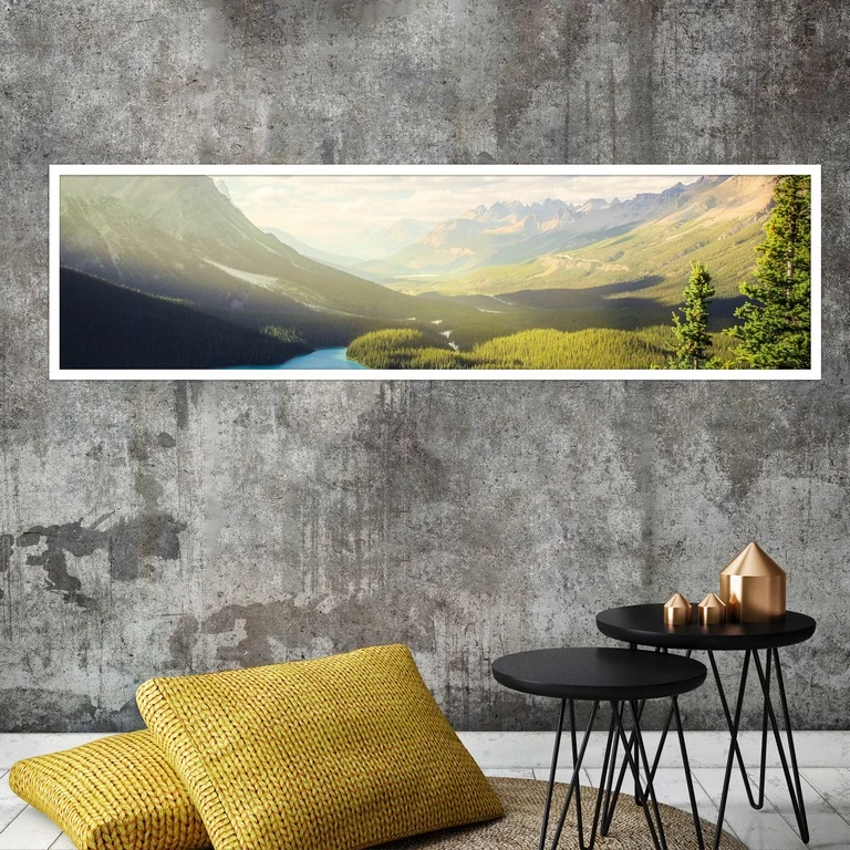 تابلو بکلیت طرح منظره دشت بهاری مدل W-7536