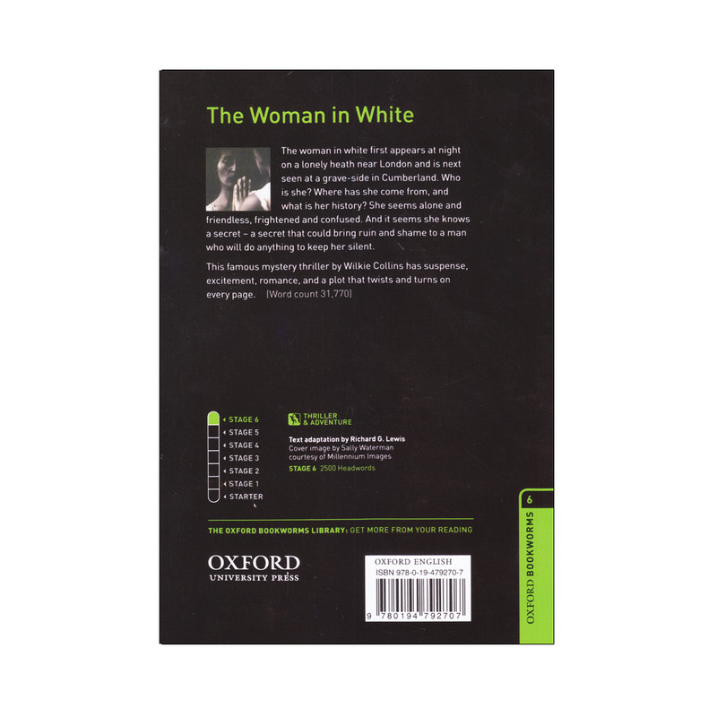 کتاب Oxford Bookworms 6 The Woman In White اثر Wilkie Collins انتشارات الوندپویان
