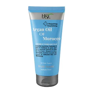 ماسک مو اچ اند تی مدل Argan Oil of Morocco مناسب برای انواع مو حجم 200 میلی لیتر