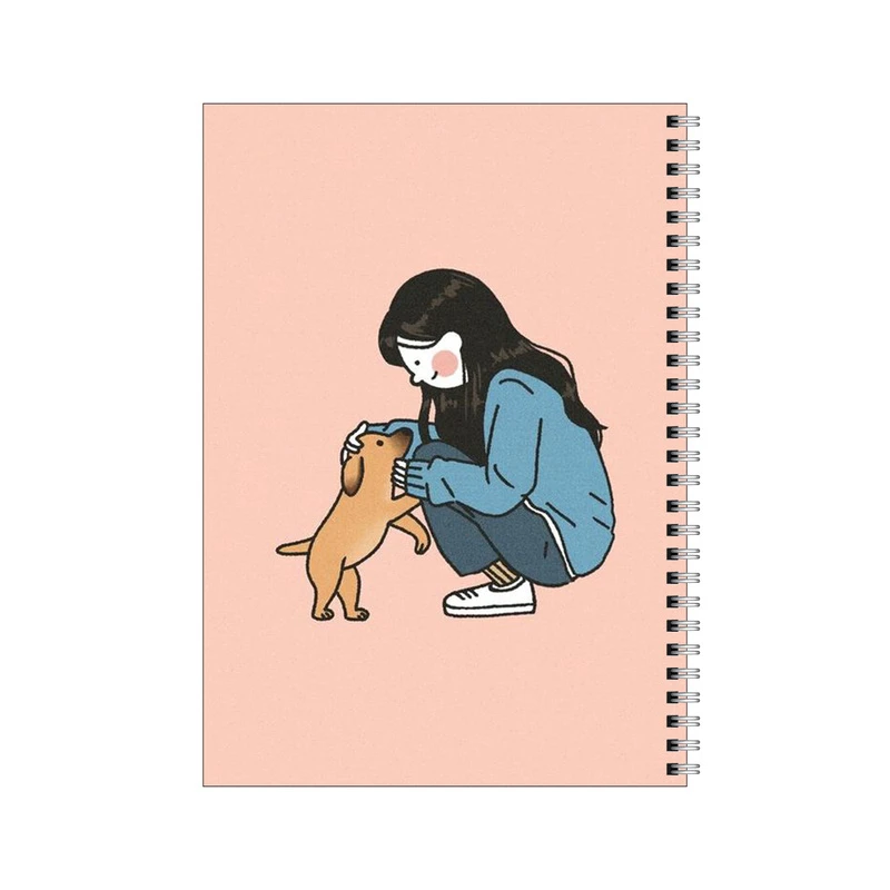 دفتر مشق 50 برگ بامبیلیپ طرح سگ و دختر کد 8124872