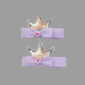 گیره مو دخترانه مدل شاهزاده مجموعه 2 عددی