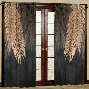 پرده مدل چاپی هازان پانچی کد 254 سایز 200x140 سانتی متر