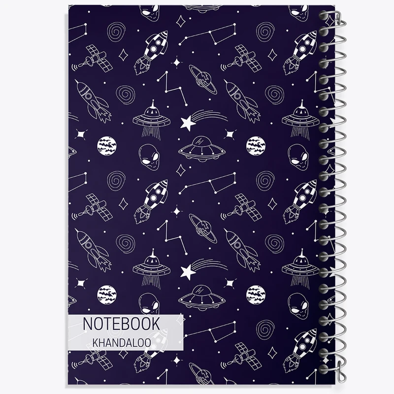 دفتر نت موسیقی 50 برگ خندالو مدل فضایی کد N381