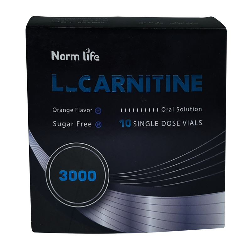 ویال خوراکی ال کارنیتین نورم لایف - 3000 میلی گرم بسته 10 عددی
