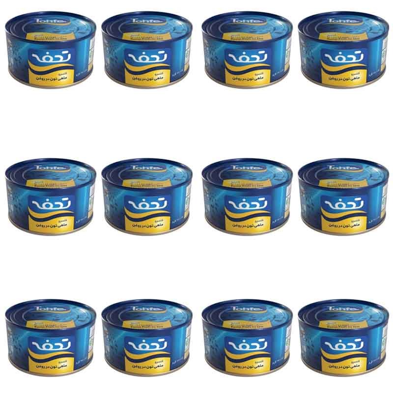 کنسرو ماهی تون در روغن تحفه - 180 گرم بسته 12 عددی