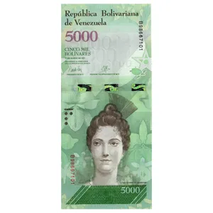 اسکناس تزئینی طرح کشور ونزوئلا مدل 5000 بولیوار