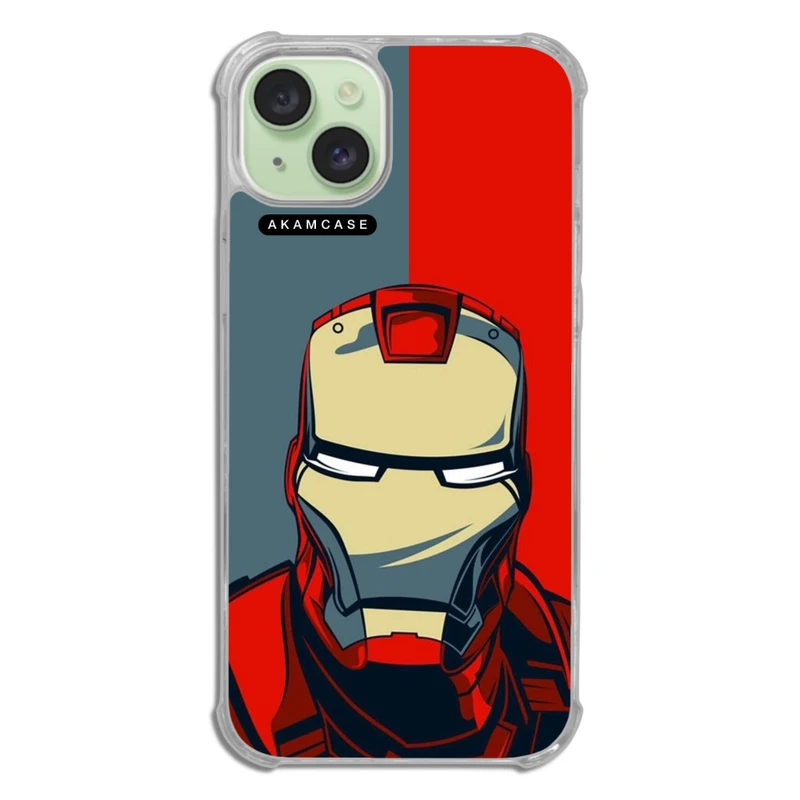 کاور آکام مدل AMC-WTA15PLUS-IRON MAN6 مناسب برای گوشی موبایل اپل iPhone 15 Plus