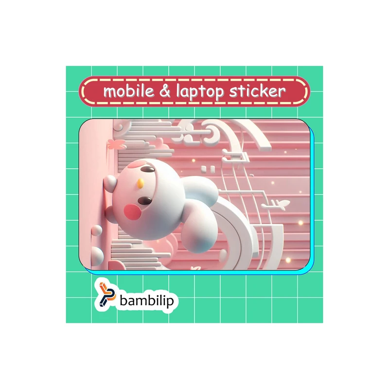 استیکر بامبیلیپ مدل کارت عابر طرح ملودی کد 0855202