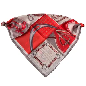 مینی اسکارف زنانه مدل نخی چهارخانه