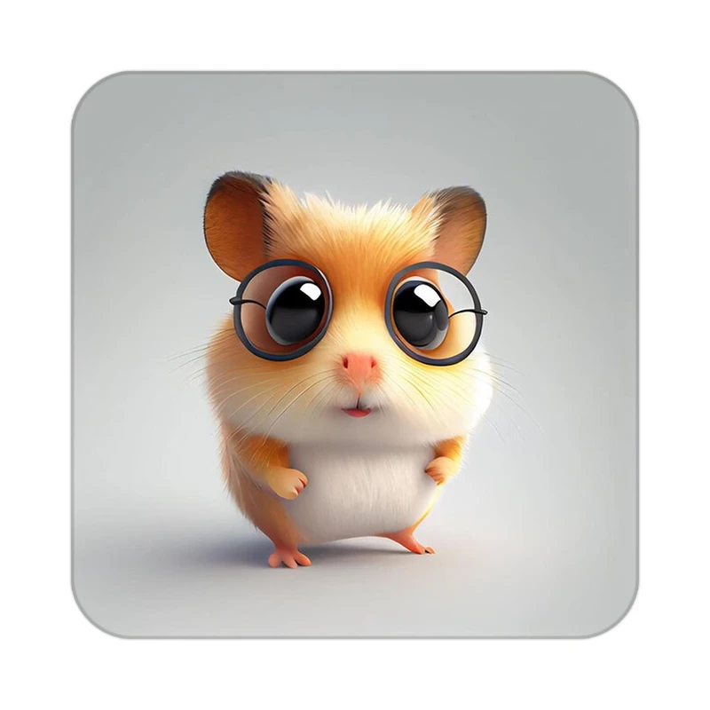 زیر لیوانی کاکتی طرح حیوانات کارتونی مدل mp27444